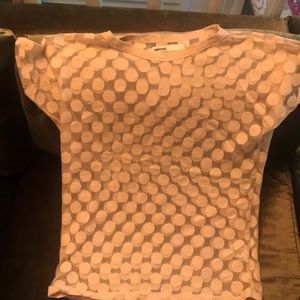 Killer sheer polka dot top